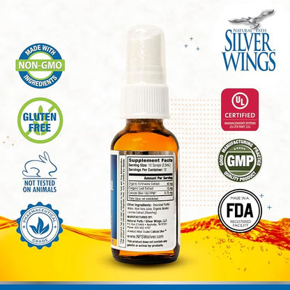 Colloidal Silver with Echinacea & Oregano Spray by Natural Path Silver Wings