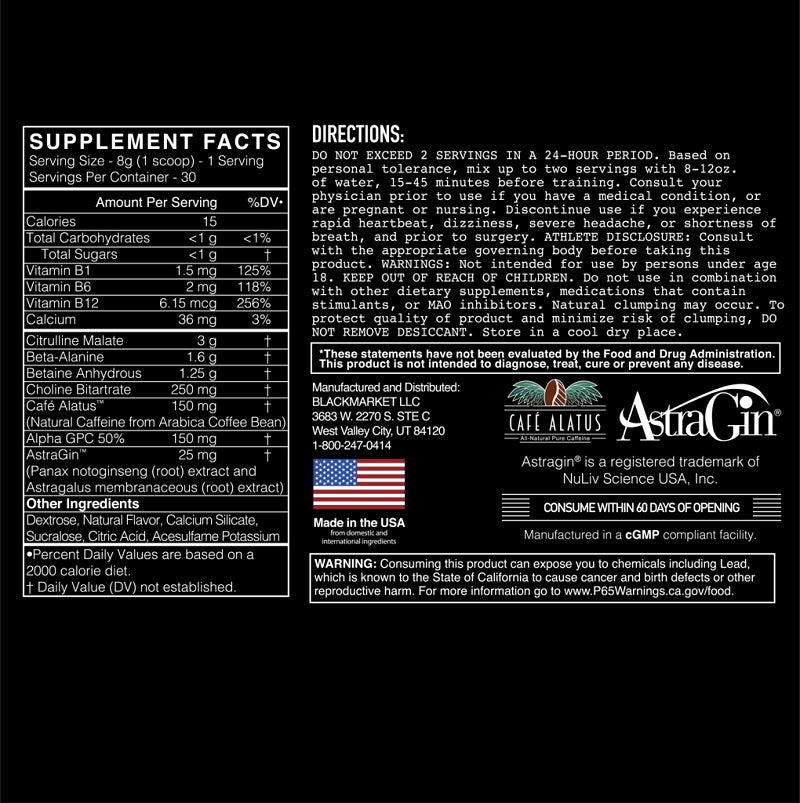 PRE Fruit Punch by BlackMarket