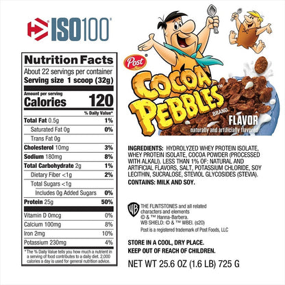 ISO 100 Cocoa Pebbles 1.6lb by Dymatize