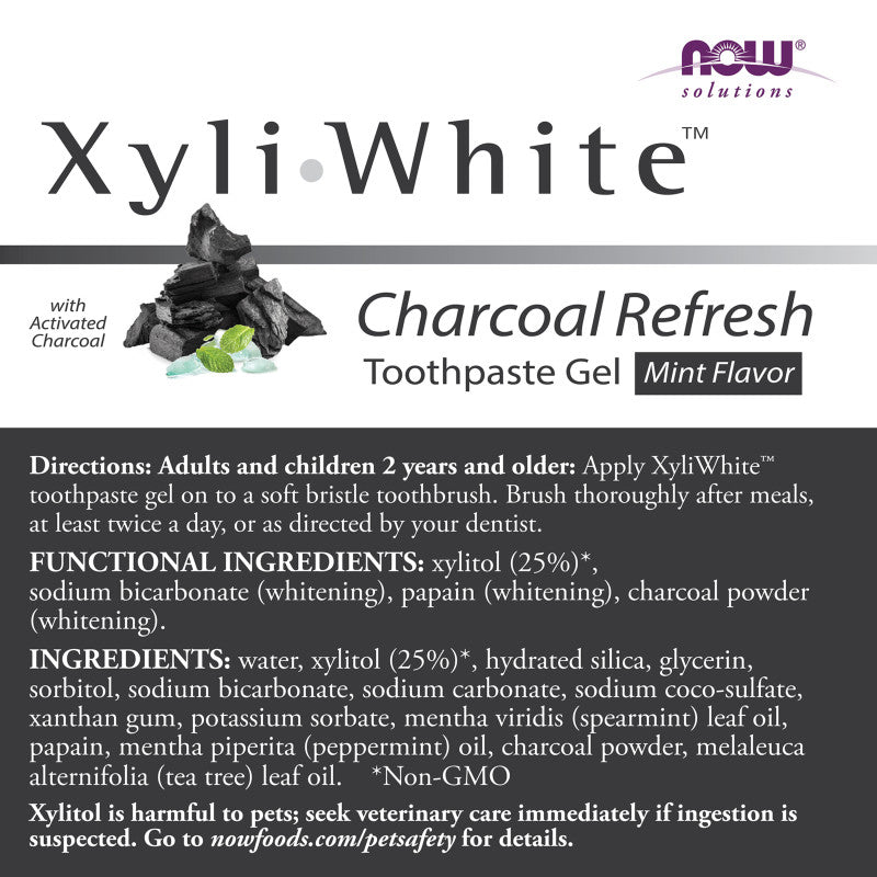 XyliWhite Charcoal Refresh Toothpaste Gel by Now