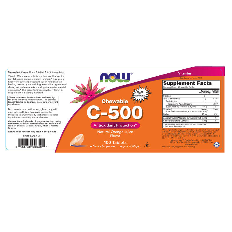 C-500 100 Chewables by Now