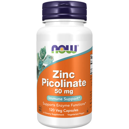 Zinc Picolinate 50mg 120VegCaps by Now