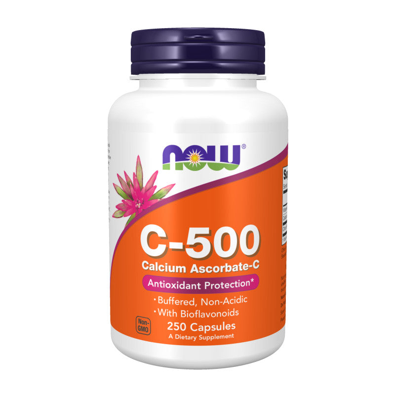 C-500 Calcium Ascorbate 250VegCaps by Now