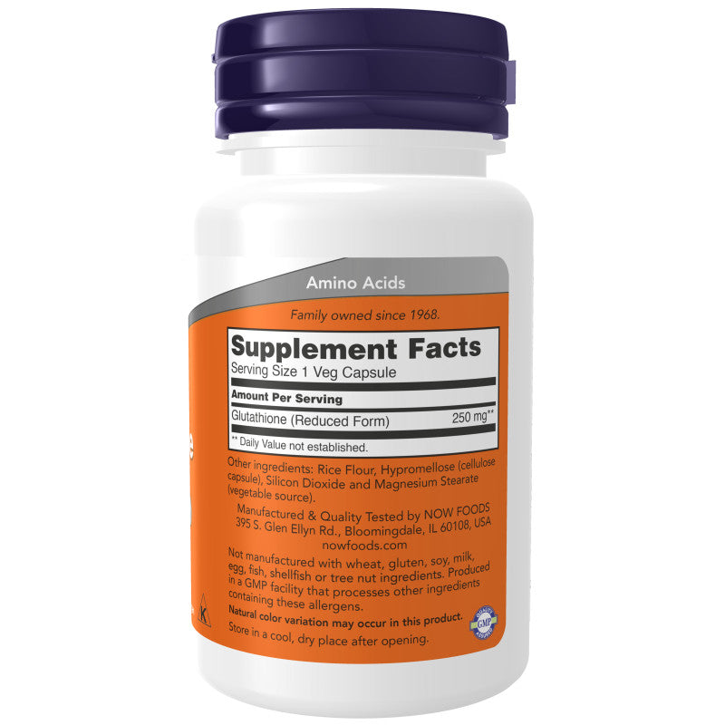 Glutathione 250mg 60VegCaps by Now
