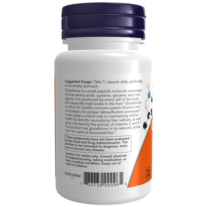 Glutathione 250mg 60VegCaps by Now