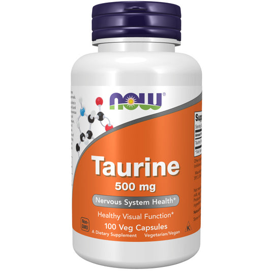 Taurine 500mg 100VegCaps by Now