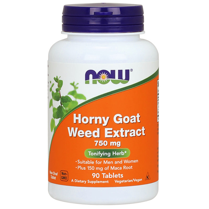 Horny Goat Weed Extract 750mg 90tabs by Now