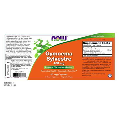 Gymnema Sylvestre 400mg 90VegCaps by Now