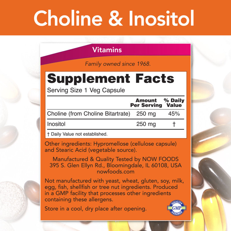 Choline & Inositol 100VegCaps by Now