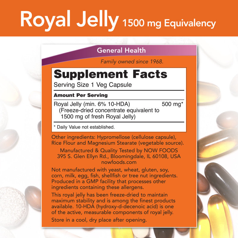 Royal Jelly 60VegCaps by Now