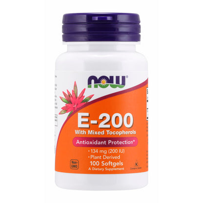 E-200 with Mixed Tocopherols 100sg by Now