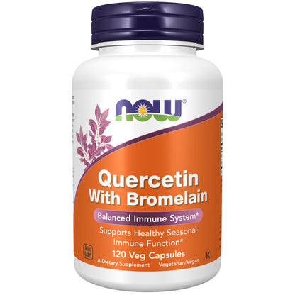 Quercetin with Bromelain 120VegCaps by Now