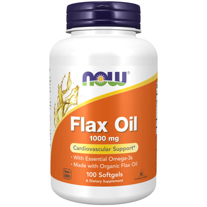 Flax Oil 1,000mg 100sg by Now
