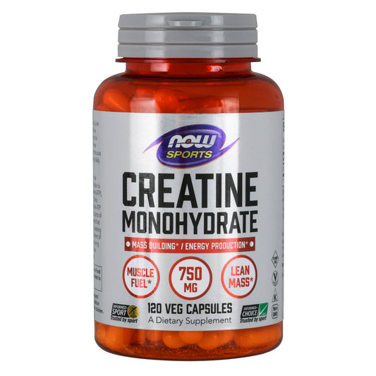 Creatine Monohydrate 750mg 120VegCaps by Now