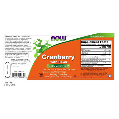 Cranberry Standardized 90VegCaps by Now