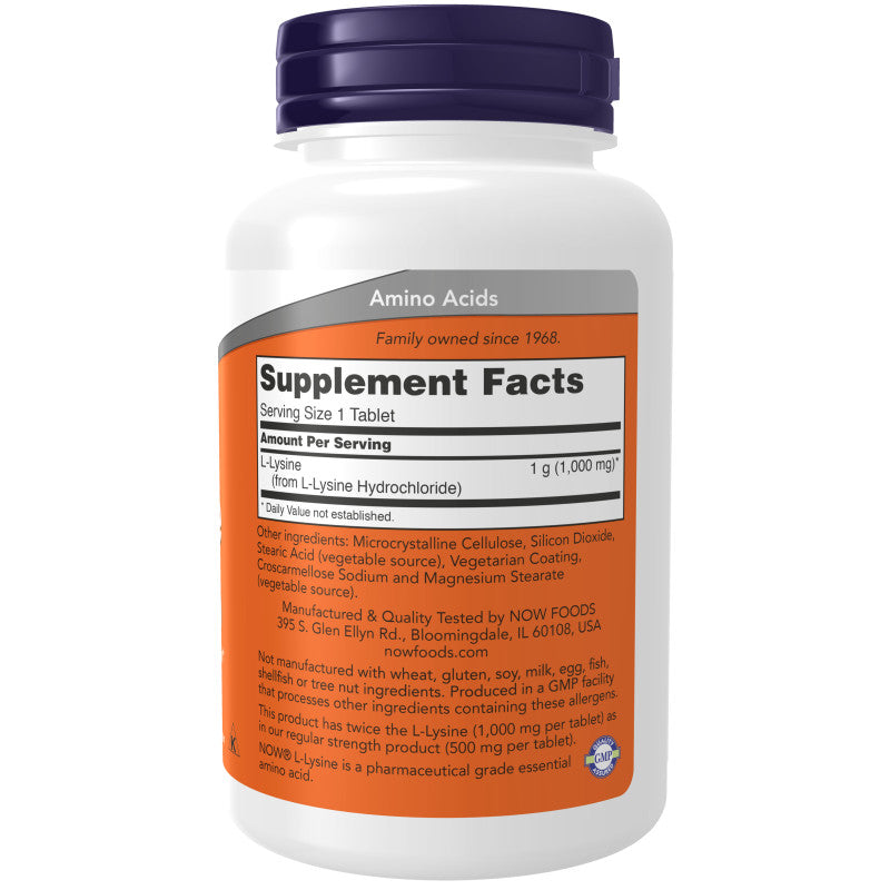 L-Lysine 1,000mg 100tabs by Now