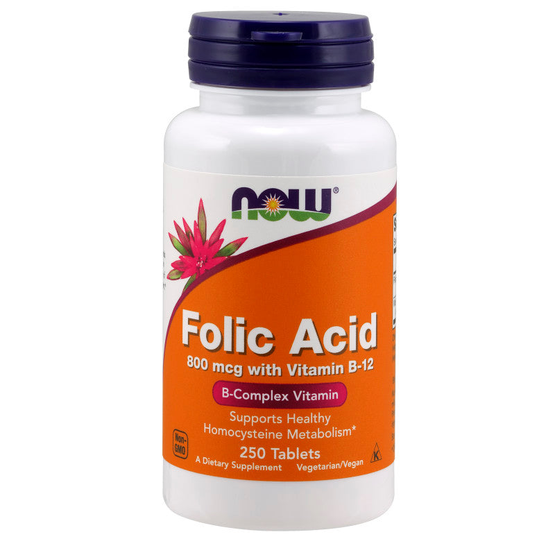 Folic Acid 800mcg 250tabs by Now