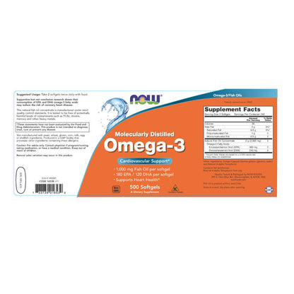 Omega-3 1,000mg 500sg by Now