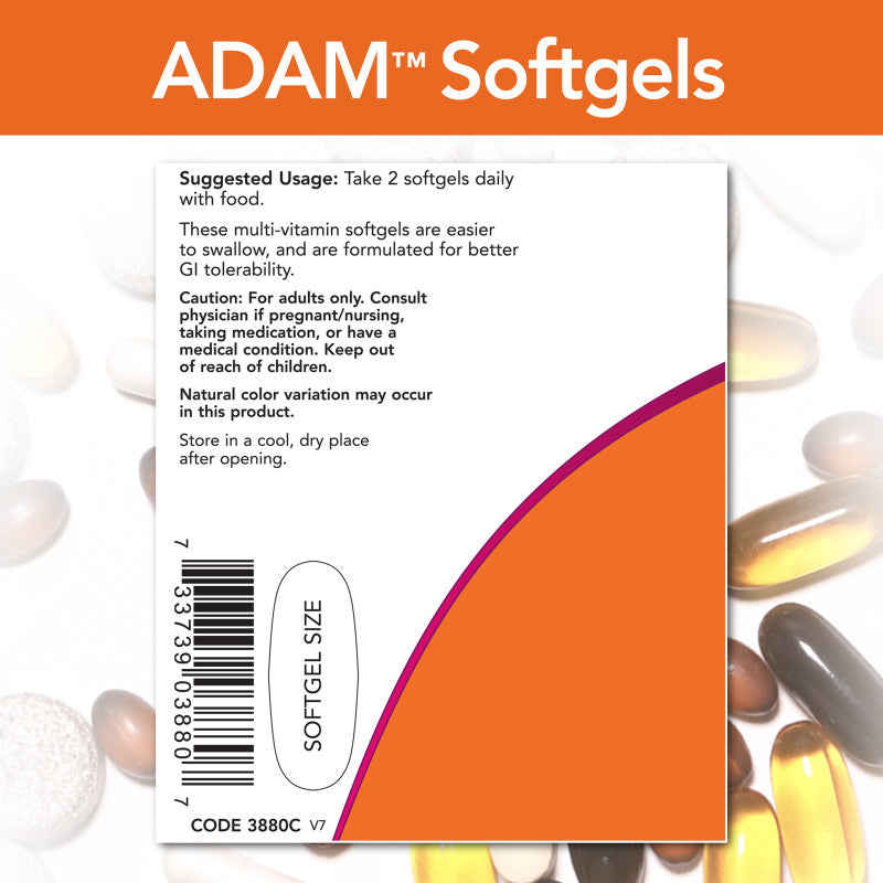 Adam Multivitamin 90sg by Now