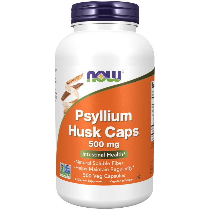 Psyllium Husk 500mg 500VegCaps by Now