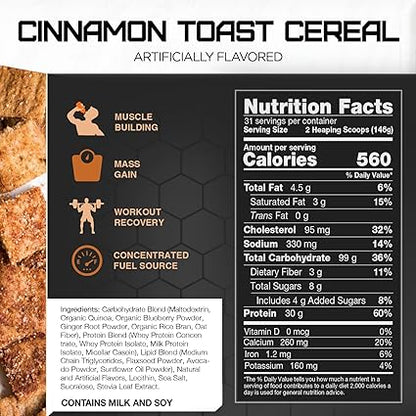 Clean Gainer Cinnamon Toast 10lb by Rival Nutrition