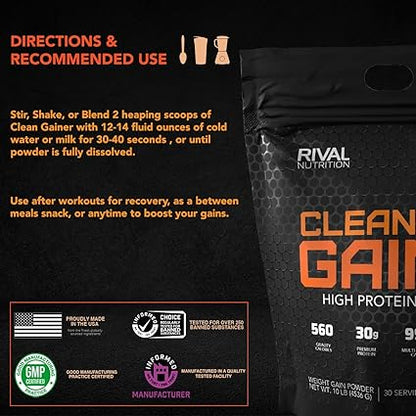 Clean Gainer Cinnamon Toast 10lb by Rival Nutrition
