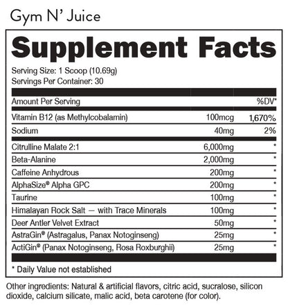 Bucked Up Gym N Juice by DAS Labs