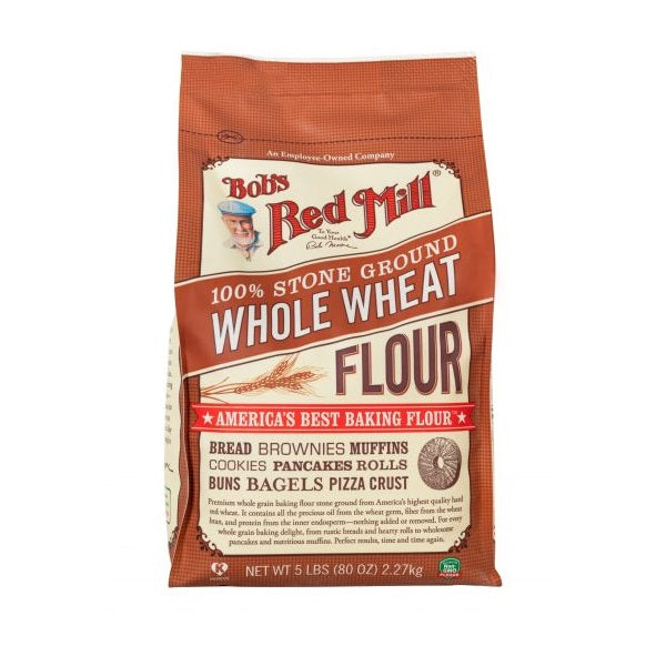 Whole Wheat Flour 5lb by Bob's Red Mill