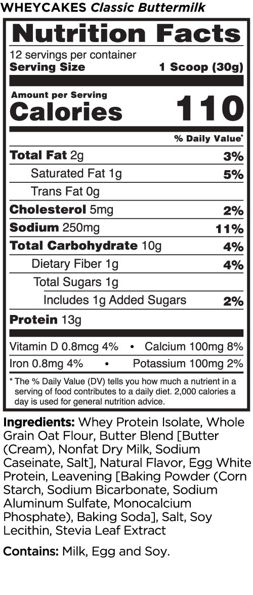 Whey Cakes Classic Buttermilk by Rule One