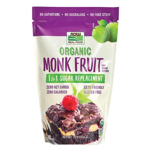 Monk Fruit with Erythritol Organic 1lb by Now