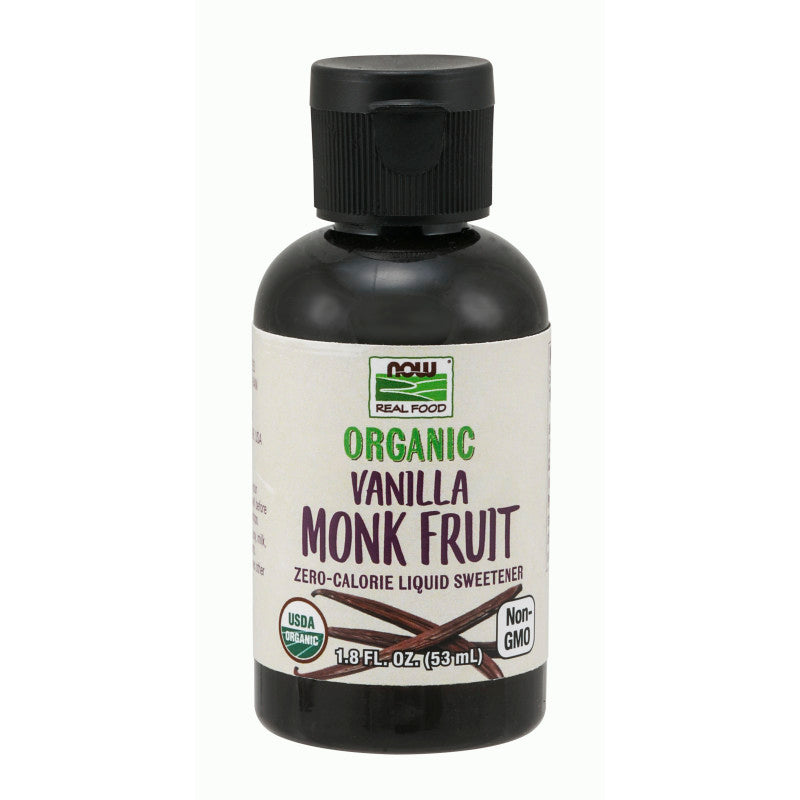 Monk Fruit Liquid Organic Vanilla 1.8oz by Now