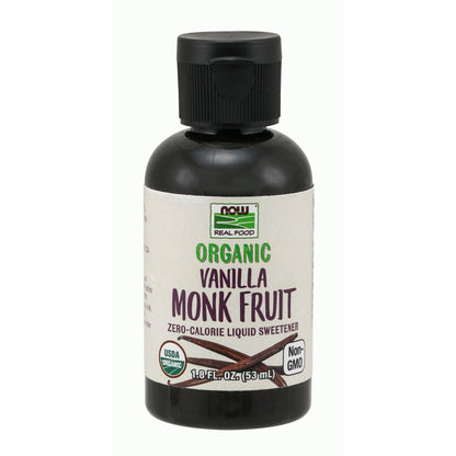Monk Fruit Liquid Organic Vanilla 1.8oz by Now