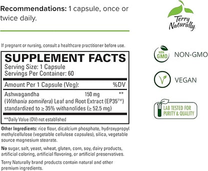 Ashwagandha Capsules by Terry Naturally