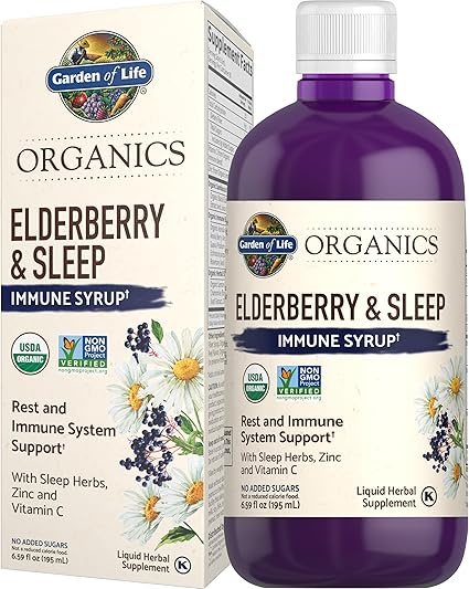 Organics Elderberry & Sleep Immune Syrup by Garden of Life
