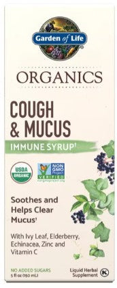 Organics Cough & Mucus Immune Syrup by Garden of Life