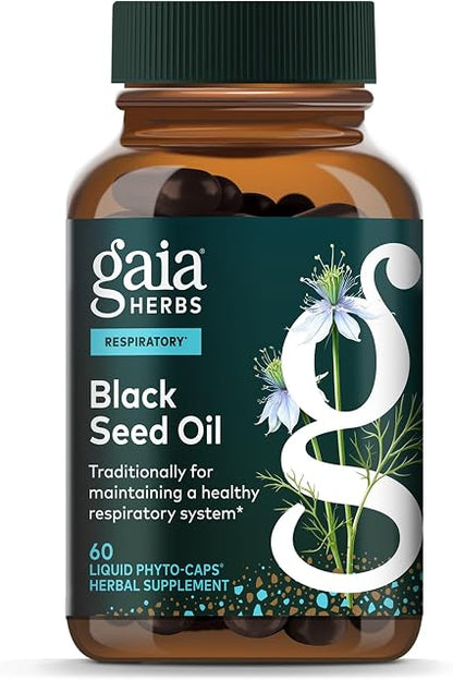Black Seed Oil Softgels by Gaia Herbs