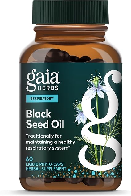 Black Seed Oil Softgels by Gaia Herbs