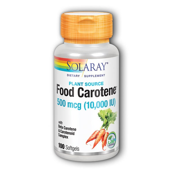 Food Carotene 10,000 IU 100sg by Solaray