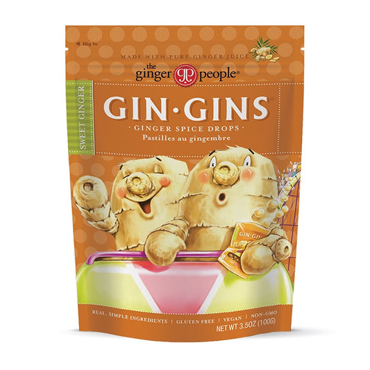 Gin Gins Spice Drops Sweet Ginger by The Ginger People