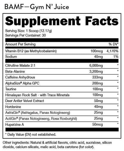 BAMF Gym N Juice by DAS Labs