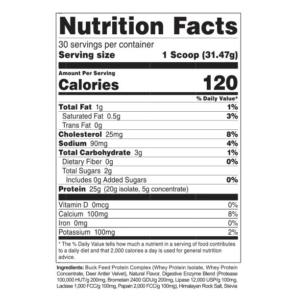 Buck Feed All Natural Vanilla by DAS Labs