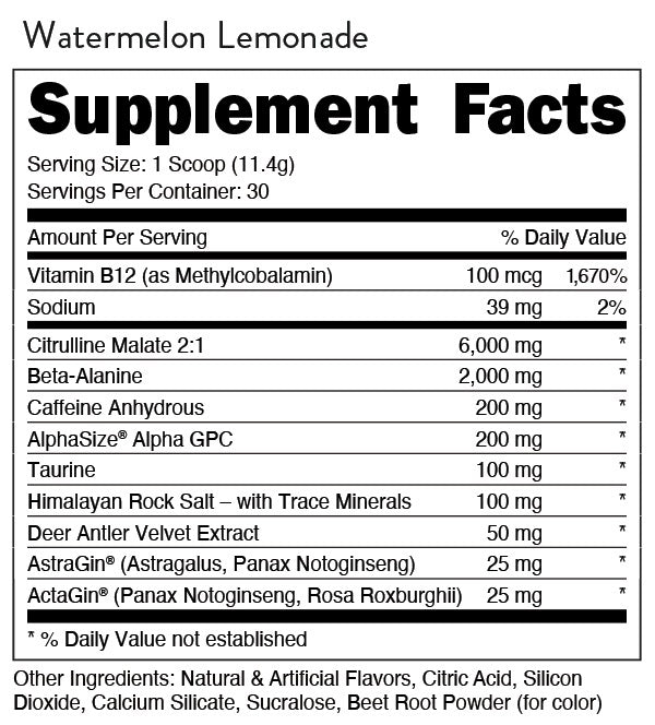 Bucked Up Watermelon Lemonade by DAS Labs