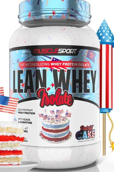 Lean Whey Protein Patriot Cake by Muscle Sport