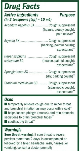 Cough & Bronchial Syrup Daytime by Boericke & Tafel