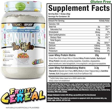 Lean Whey Protein Fruity Cereal by Muscle Sport