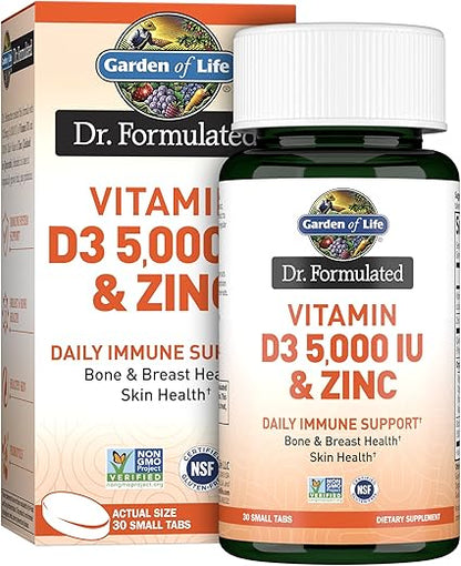 Vitamin D3 & Zinc Immune Support by Garden of Life