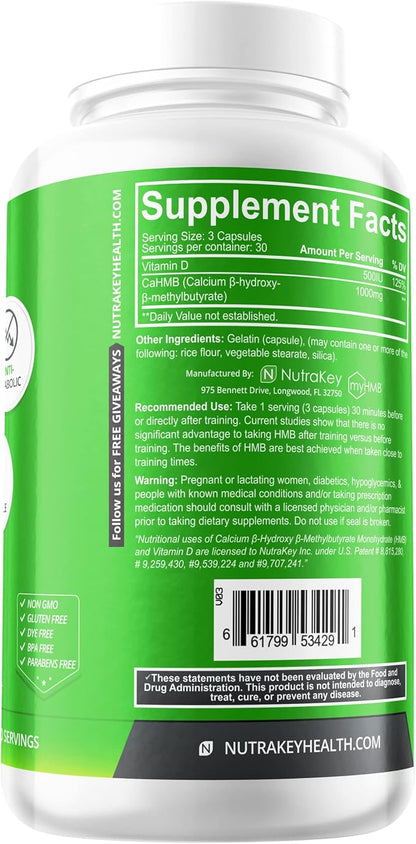Nutrakey HMB 1000mg 90 Capsules