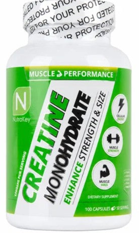 Creatine Monohydrate Capsules by Nutrakey
