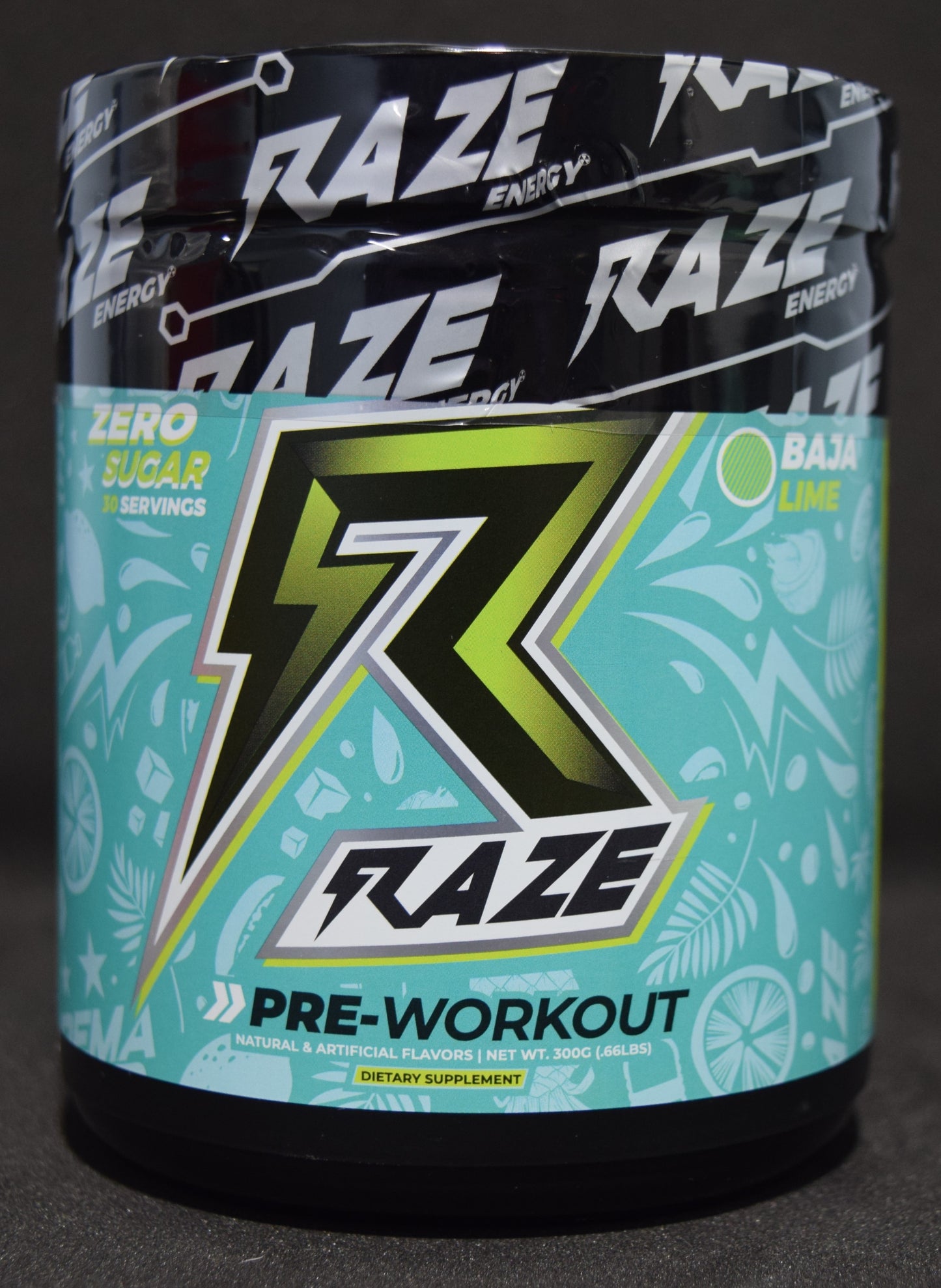 Raze Preworkout Baja Lime 30 svg