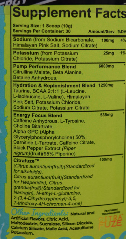 Raze Preworkout Baja Lime 30 svg